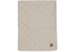 Jollein Deken Wieg 75x100cm Box Knit Warm Sand/Velvet