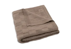 Jollein Deken Wieg 75x100cm Box Knit Milky Coffee