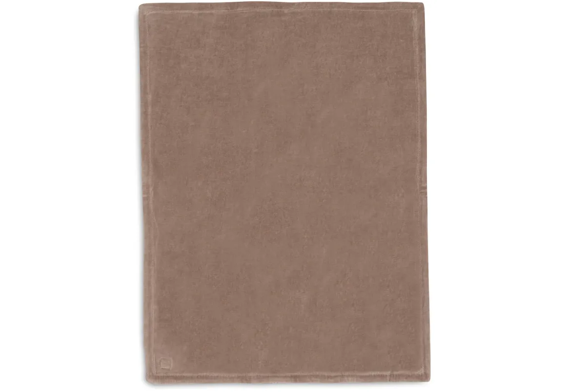 Jollein Deken Wieg 75x100cm Box Knit Milky Coffee/Velvet