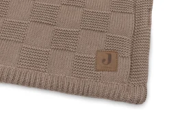 Jollein Deken Wieg 75x100cm Box Knit Milky Coffee/Velvet