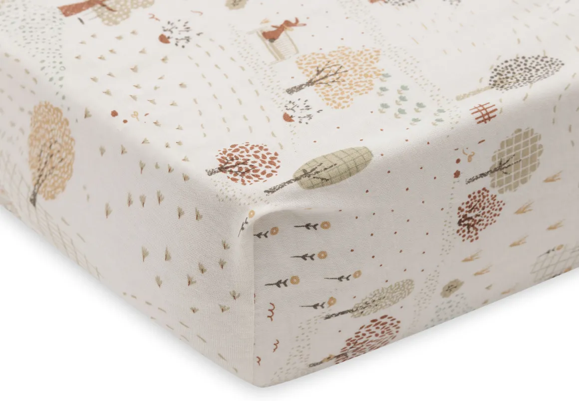 Jollein Hoeslaken Jersey 60x120cm Tiny Park