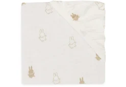 Jollein Hoeslaken Jersey 40/50x80/90cm Happy Miffy Nougat