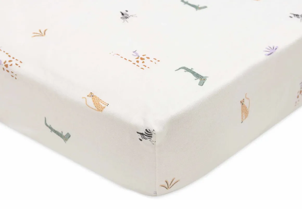 Jollein Hoeslaken Jersey 40/50x80/90cm Jungle Jambo