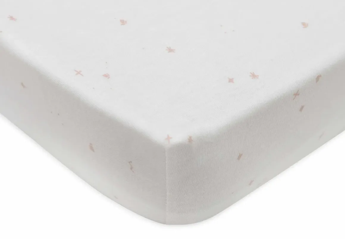 Jollein Hoeslaken Jersey 60x120 cm Twinkling Wild Rose