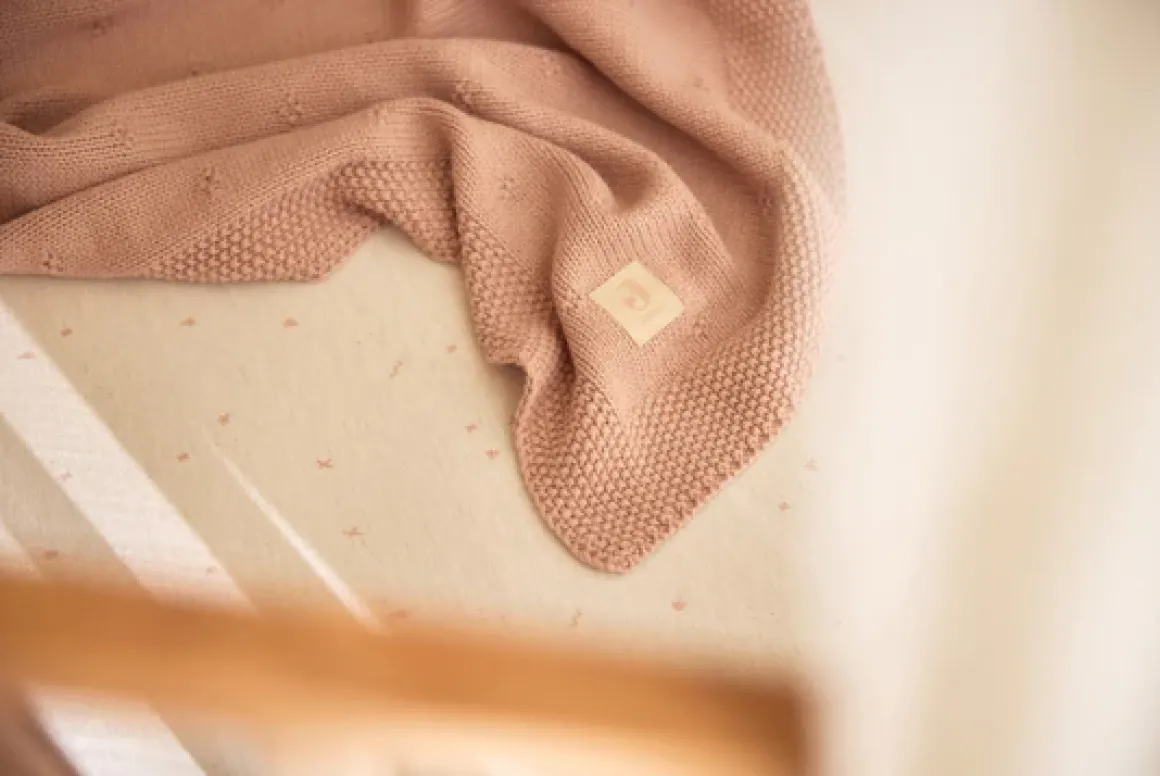 Jollein Hoeslaken Jersey 60x120 cm Twinkling Wild Rose