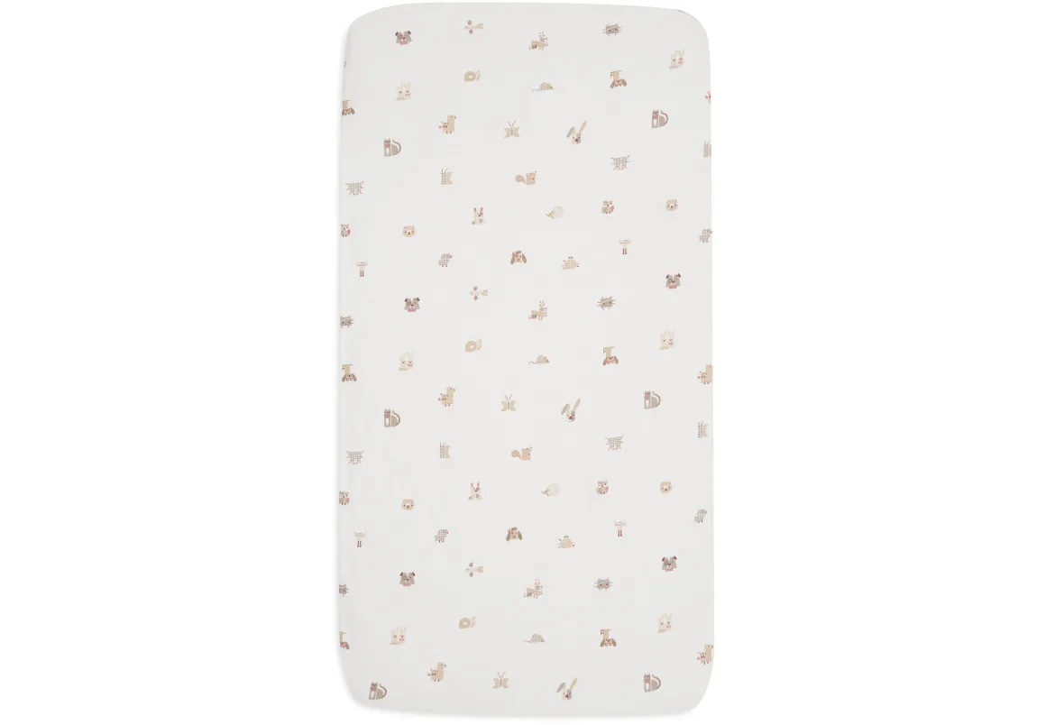 Jollein Hoeslaken Jersey 40/50x80/90cm Animal Friends