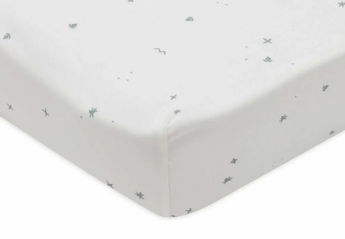 Jollein Hoeslaken Jersey 60x120 cm Twinkling Sea Green