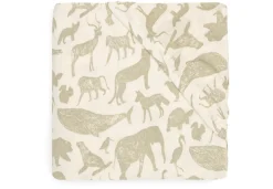 Jollein Hoeslaken Jersey Wieg 40/50 x 80/90 cm Animals Olive Green