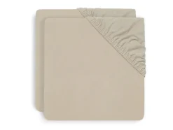 Jollein Hoeslaken Jersey Boxmatras 75x95cm Nougat (2pack)