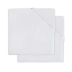 Jollein Hoeslaken Molton Wit 40/50 x 80/90 cm 2 Stuks