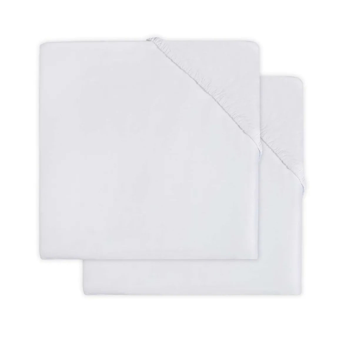 Jollein Hoeslaken Molton Wit 40/50 x 80/90 cm 2 Stuks