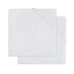Jollein Hoeslaken Molton 60x120cm Wit (2pack)