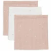 Jollein Hydrofiel Monddoekje 31x31cm Twinkling Wild Rose (3pack)
