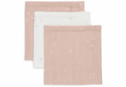 Jollein Hydrofiel Monddoekje 31x31cm Twinkling Wild Rose (3pack)