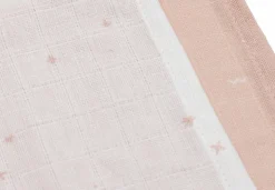 Jollein Hydrofiel Monddoekje 31x31cm Twinkling Wild Rose (3pack)