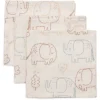 Jollein Hydrofiel Monddoekje 31x31cm Elephant Tales - 3 Stuks