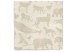 Jollein Hydrofiel Monddoekje 31x31cm Animals Nougat (3pack)