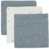 Jollein Hydrofiel Monddoekje 31x31cm Twinkling Sea Green (3pack)