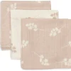 Jollein Hydrofiel Monddoekje 31x31cm Twig Wild Rose (3pack)