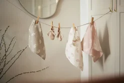 Jollein Hydrofiel Monddoekje 31x31cm Twig Wild Rose (3pack)