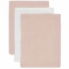 Jollein Hydrofiel Washandje 15x20cm Twinkling Wild Rose (3pack)