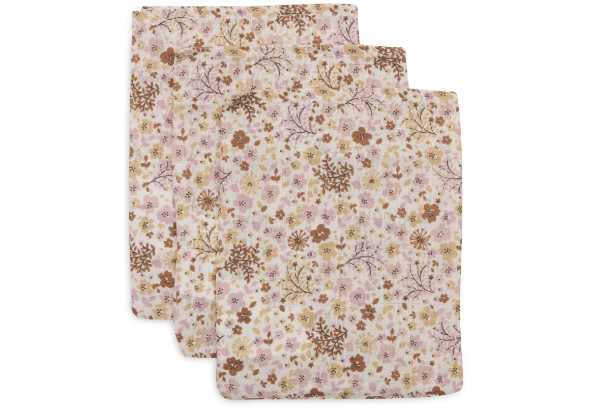 Jollein Hydrofiel Washandje 15x20cm Flower Fairies - 3 Stuks