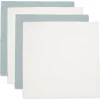 Jollein Hydrofiele Doek Small 70x70cm Sea Green/Ivory (4pack)