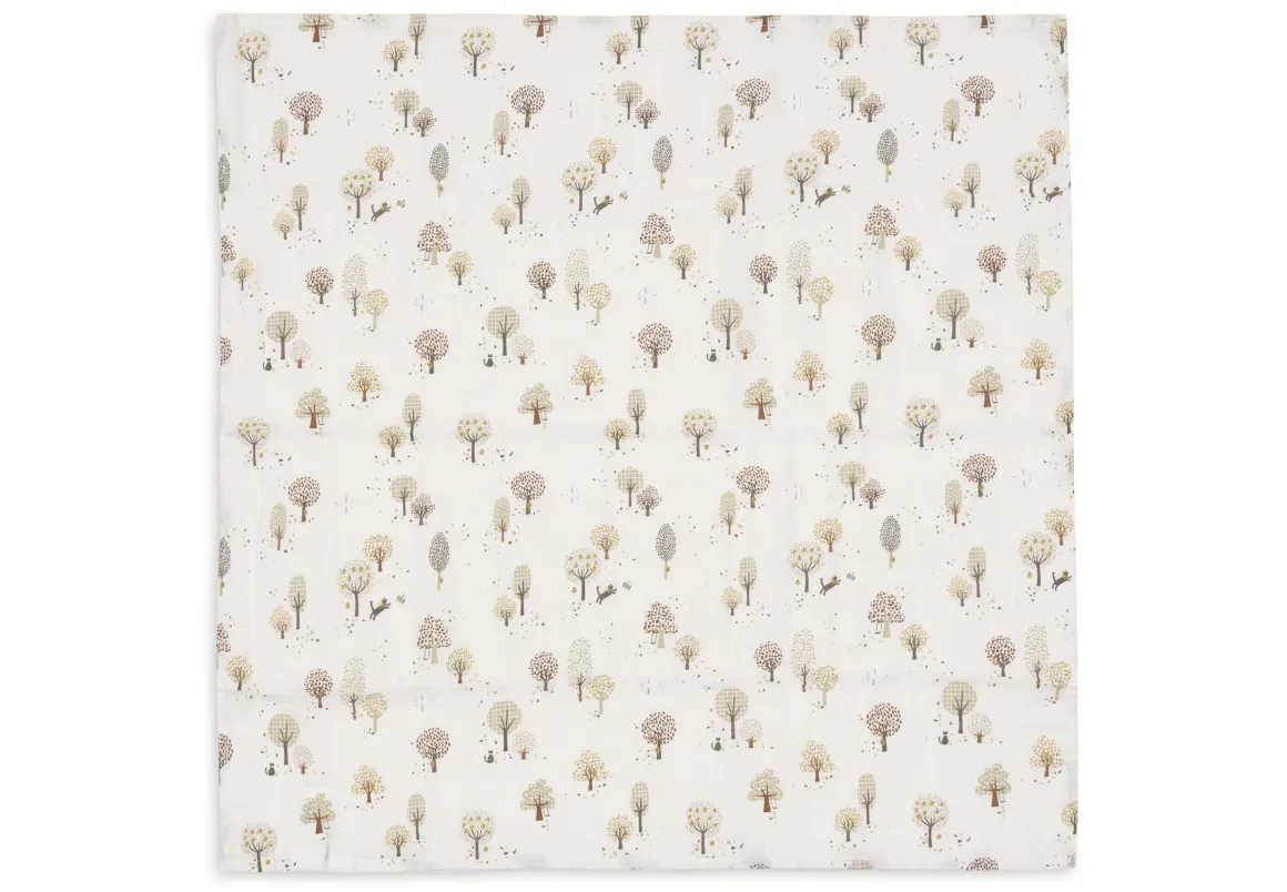 Jollein Hydrofiele Doek Small 70x70cm Tiny Park - 3 Stuks