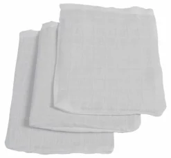Jollein Hydrofiele Washandjes Wit 3 Stuks