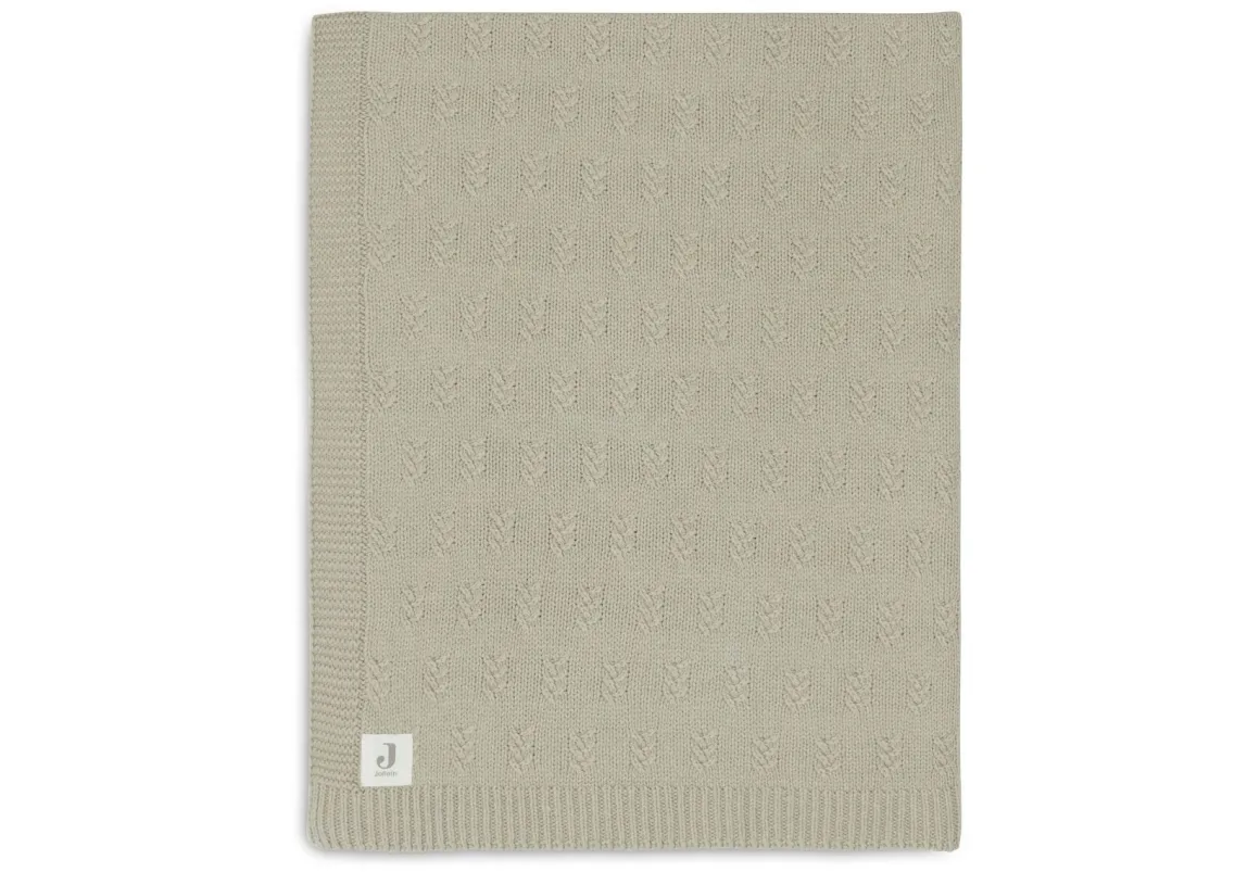 Jollein Ledikant Deken 100 x 150 cm Grain Knit Olive Green