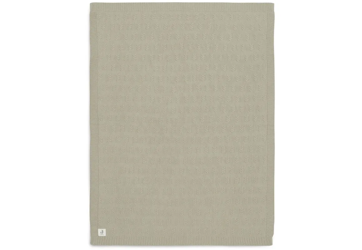 Jollein Ledikant Deken 100 x 150 cm Grain Knit Olive Green