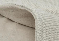 Jollein Ledikant Deken Basic Knit Nougat/Fleece 100 x 150 cm