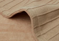 Jollein Ledikant Deken Velvet Pure Knit Biscuit 100 x 150 cm