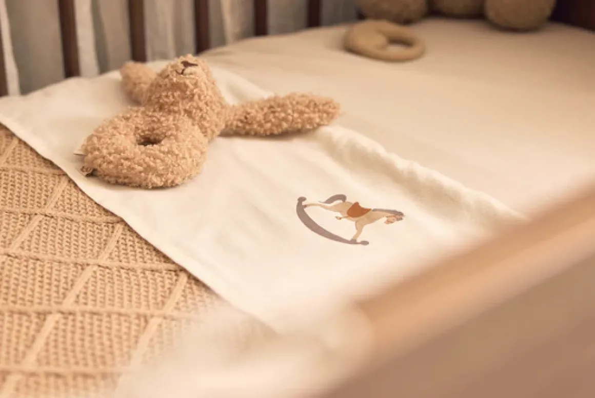 Jollein Ledikant Laken Nostalgic Ride 120 x 150 cm