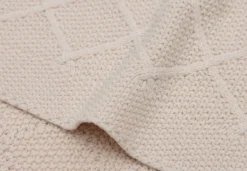 Jollein Ledikantdeken 100 x 150 cm Check Knit Oatmeal