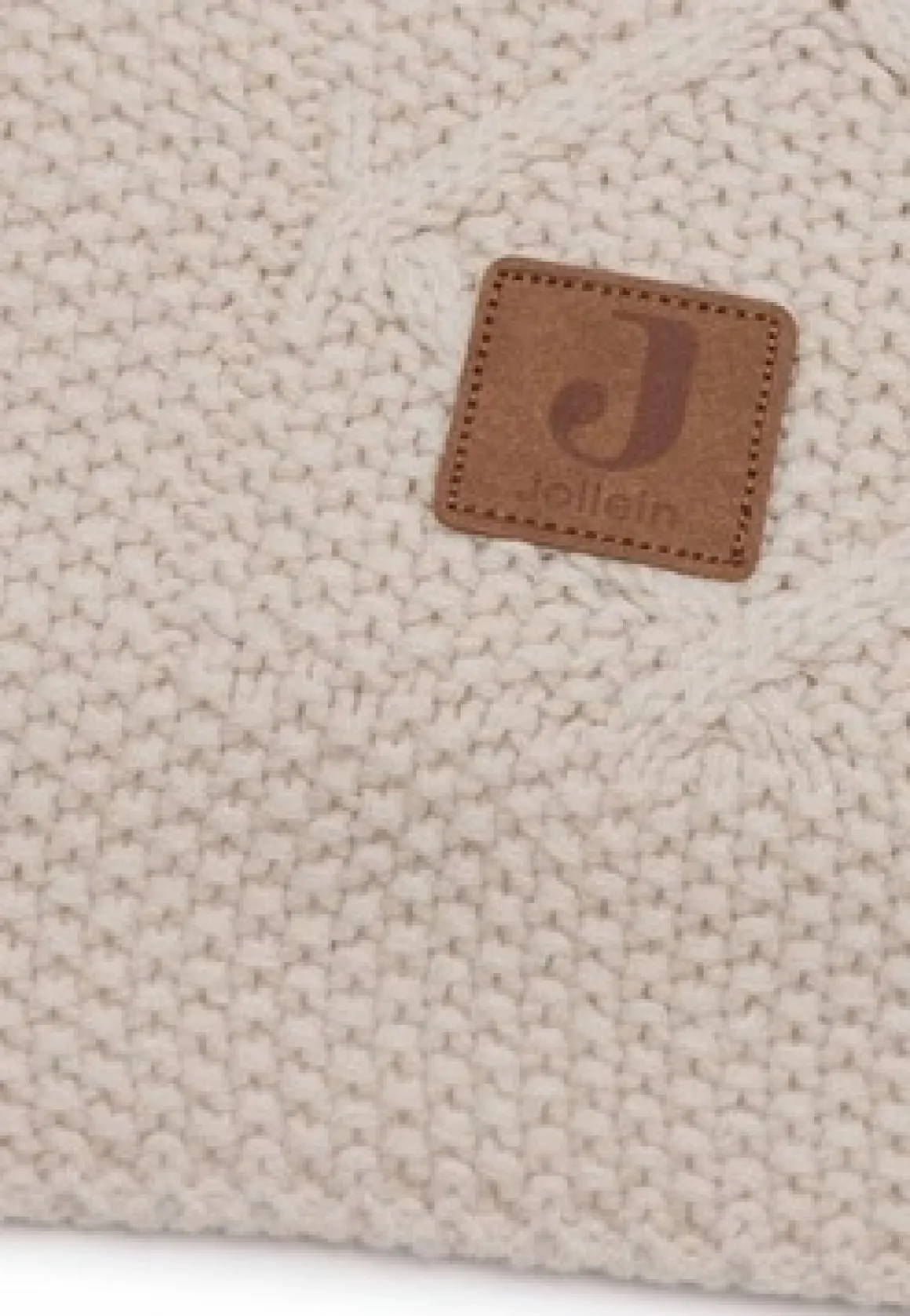 Jollein Ledikantdeken 100 x 150 cm Check Knit Oatmeal