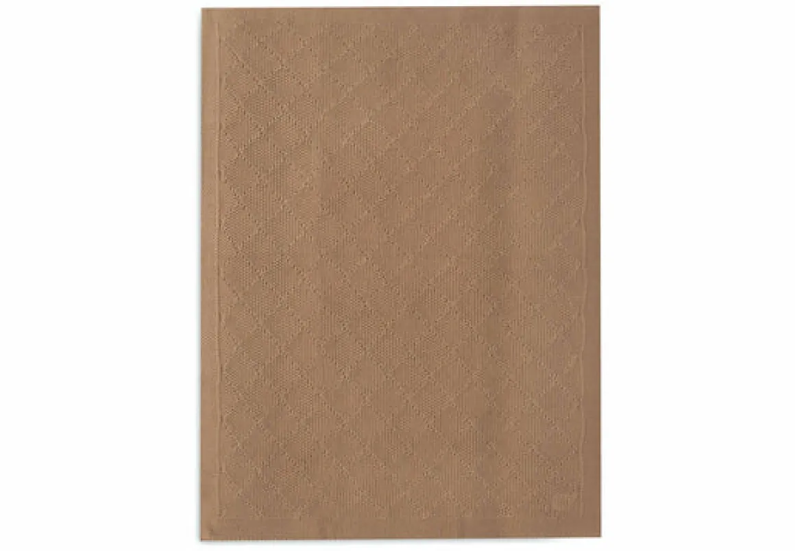 Jollein Ledikantdeken 100 x 150 cm Check Knit Biscuit