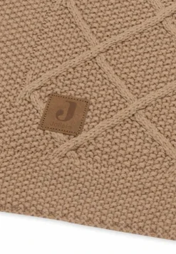 Jollein Ledikantdeken 100 x 150 cm Check Knit Biscuit