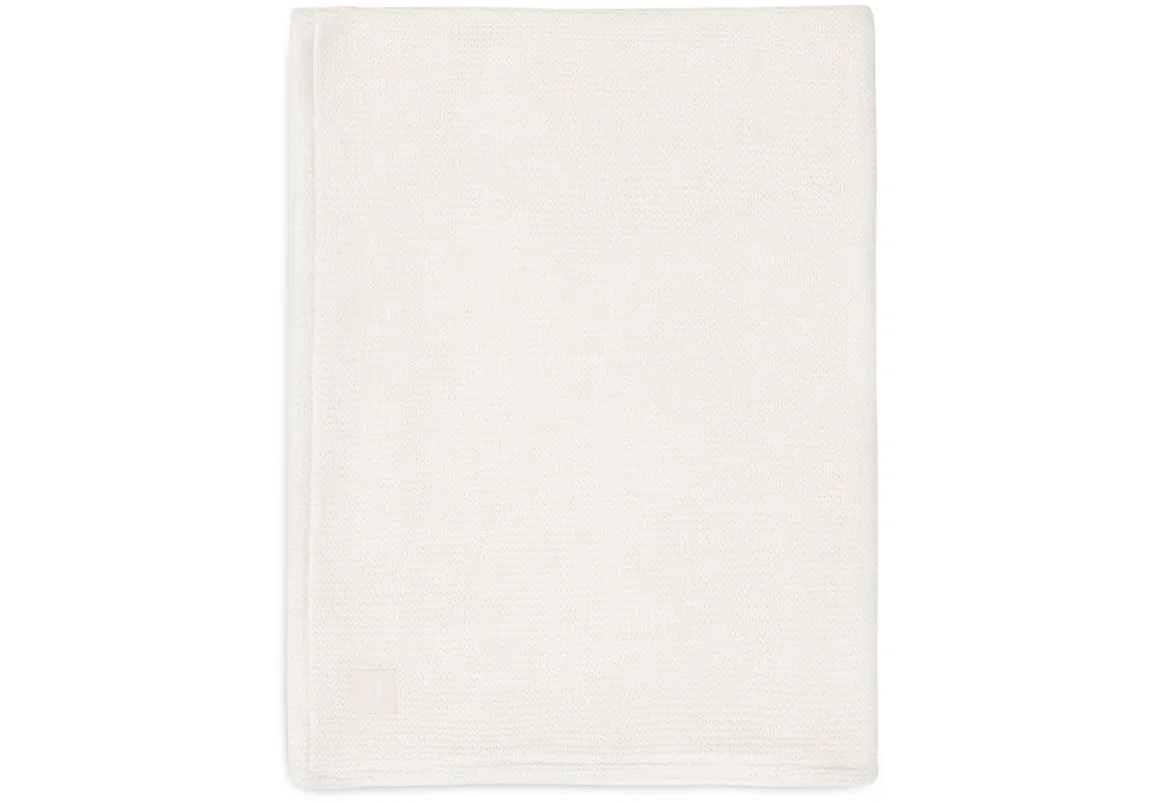 Jollein Ledikantdeken 100 x 150 cm Basic Knit Ivory Coral Fleece