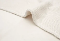 Jollein Ledikantdeken 100 x 150 cm Basic Knit Ivory Coral Fleece