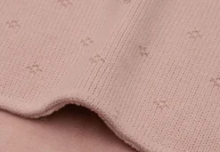 Jollein Ledikantdeken 100 x 150 cm Cosy Knit Wild Rose/Velvet