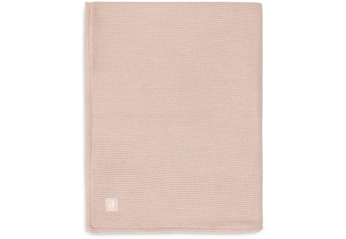 Jollein Ledikantdeken 100 x 150 cm Basic Knit Wild Rose Fleece