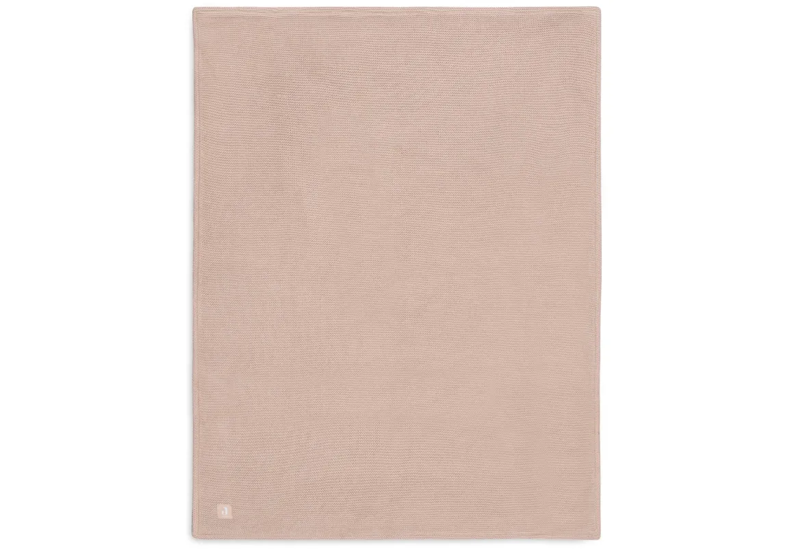 Jollein Ledikantdeken 100 x 150 cm Basic Knit Wild Rose Fleece
