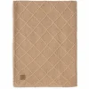 Jollein Ledikantdeken 100 x 150 cm Check Knit Biscuit/Teddy Fleece