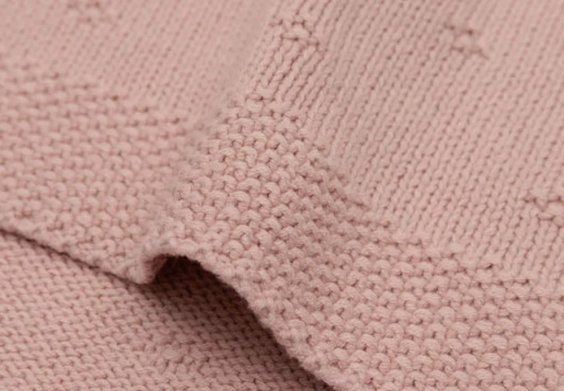 Jollein Ledikantdeken 100 x 150 cm Cosy Knit Wild Rose