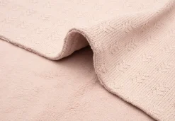 Jollein Ledikantdeken 100 x 150 cm Grain Knit Wild Rose/Velvet