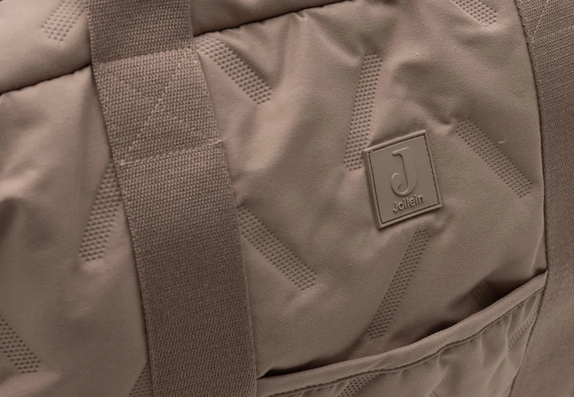 Jollein Luiertas Embossed Lily Milky Coffee