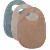 Jollein Slab Badstof Sea Green/Nougat/Biscuit - 3 Stuks