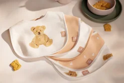 Jollein Slab Teddy Bear/Harvest (5pack)