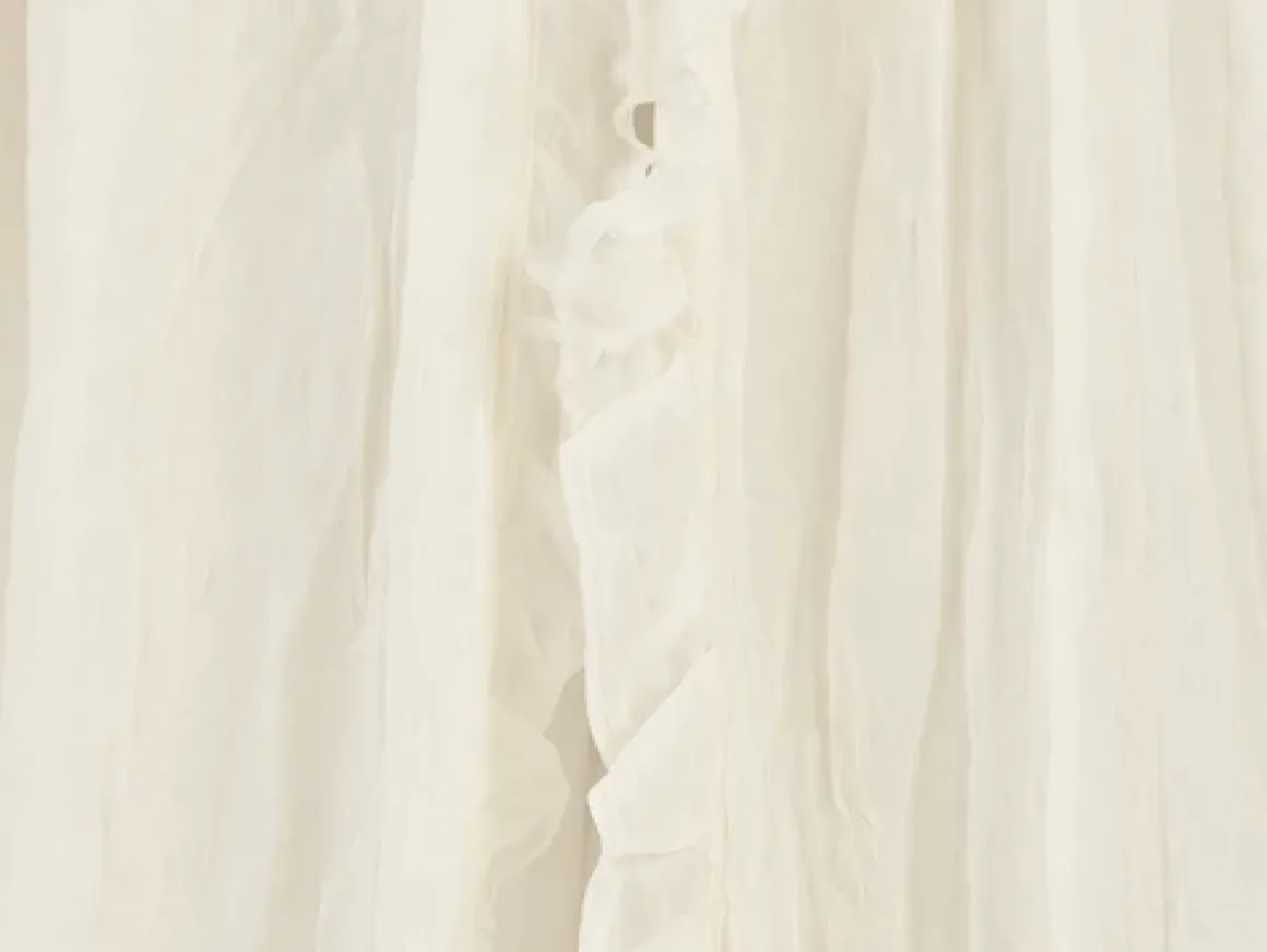 Jollein Sluier Vintage Ruffle Ivory 155cm